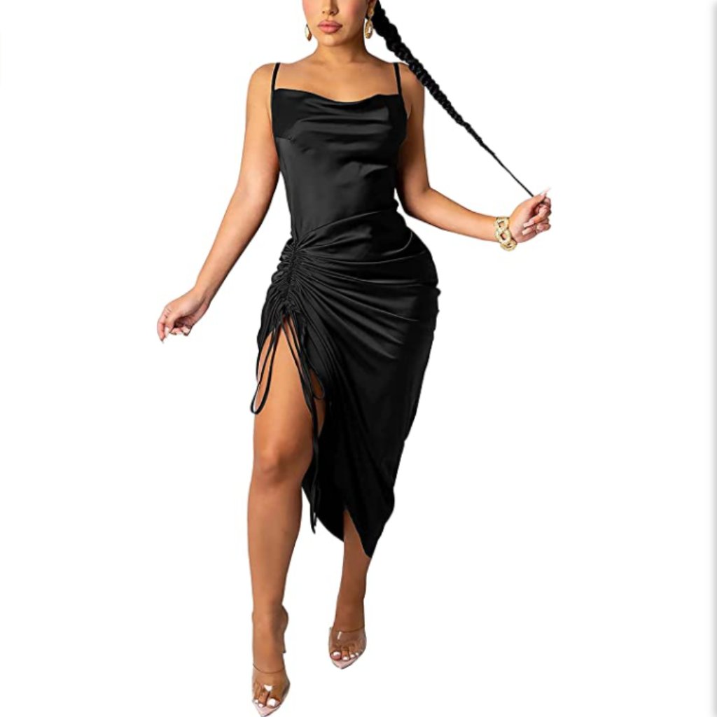 Women Spaghetti Strap Backless Bodycon